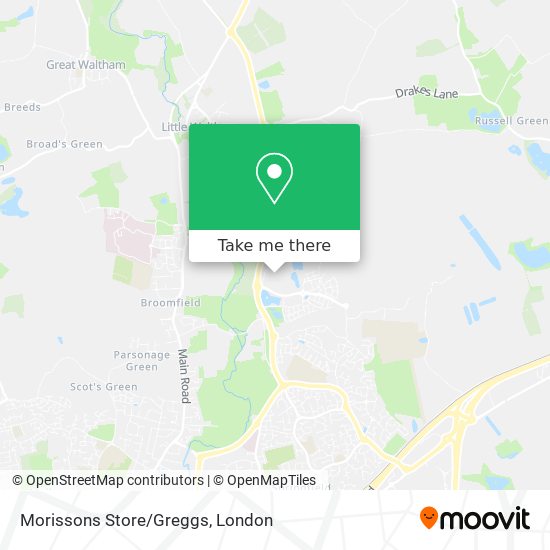 Morissons Store/Greggs map