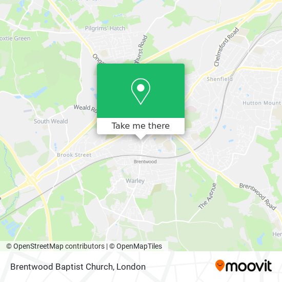 Brentwood Baptist Church map