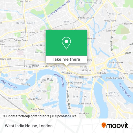 West India House map