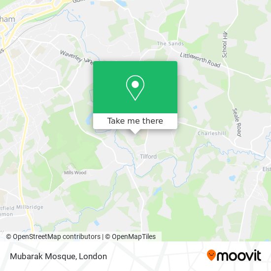 Mubarak Mosque map