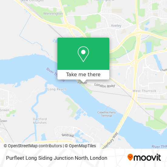 Purfleet Long Siding Junction North map