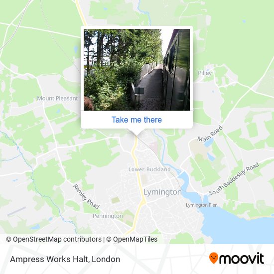 Ampress Works Halt map