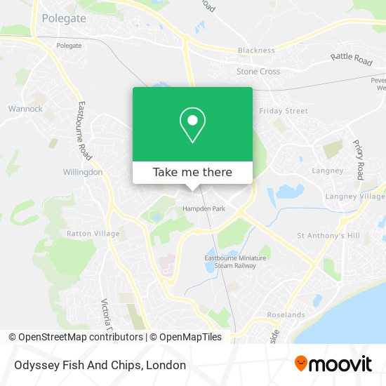 Odyssey Fish And Chips map