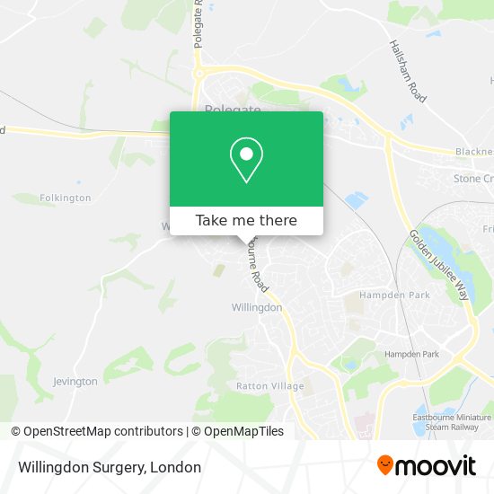 Willingdon Surgery map