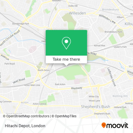 Hitachi Depot map