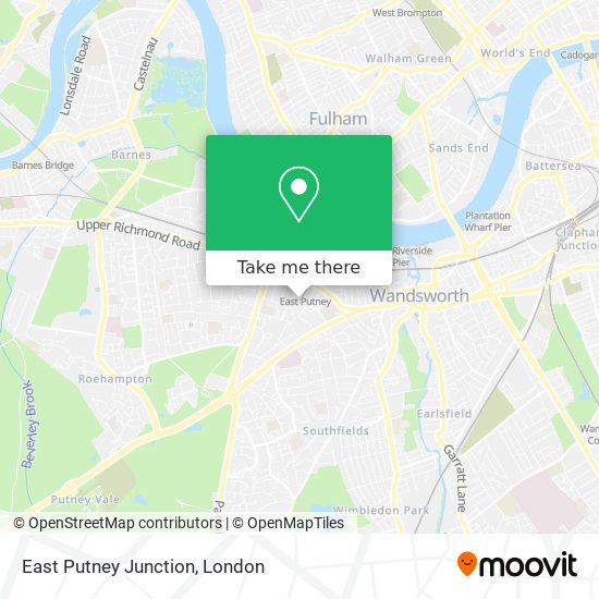 East Putney Junction map