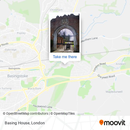 Basing House map
