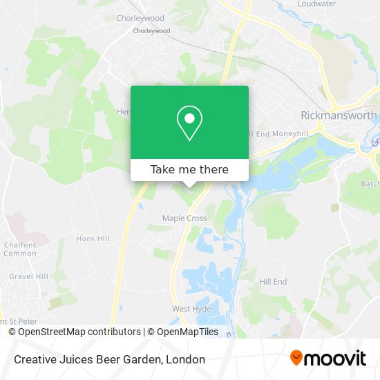 Creative Juices Beer Garden map