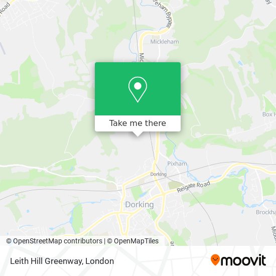 Leith Hill Greenway map