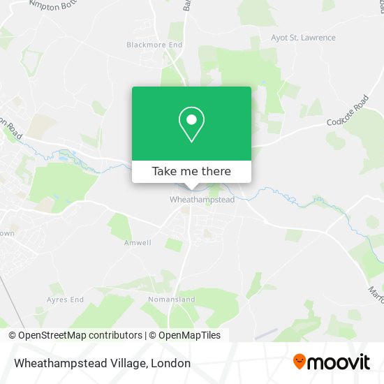 Wheathampstead Village map