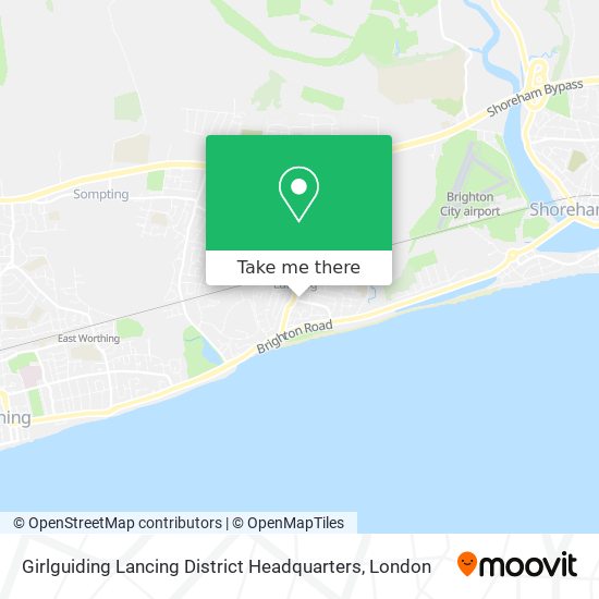 Girlguiding Lancing District Headquarters map
