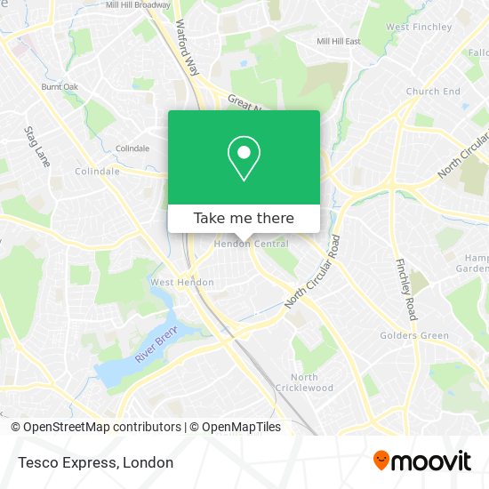 Tesco Express map