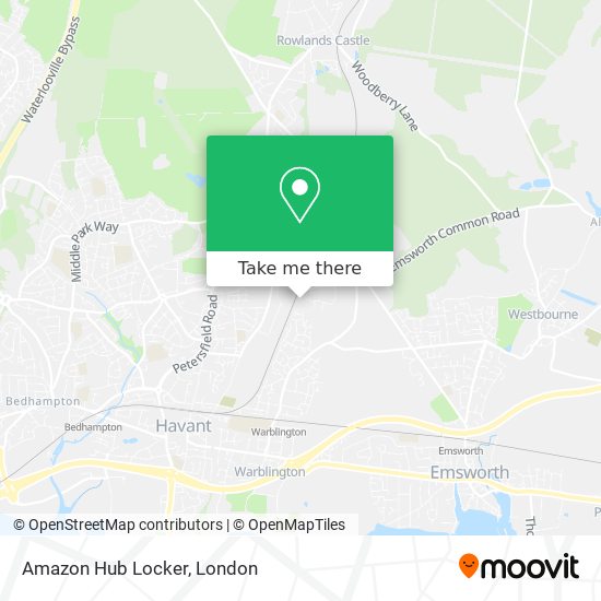 Amazon Hub Locker map