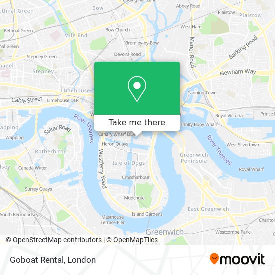 Goboat Rental map