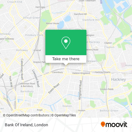 Bank Of Ireland map