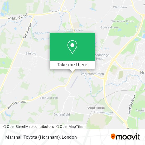 Marshall Toyota (Horsham) map
