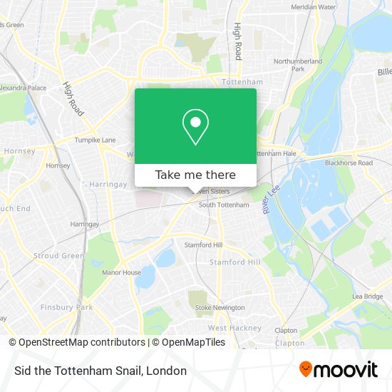 Sid the Tottenham Snail map
