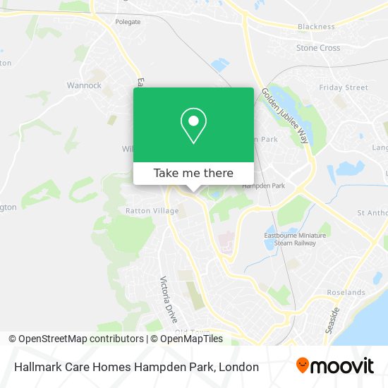 Hallmark Care Homes Hampden Park map