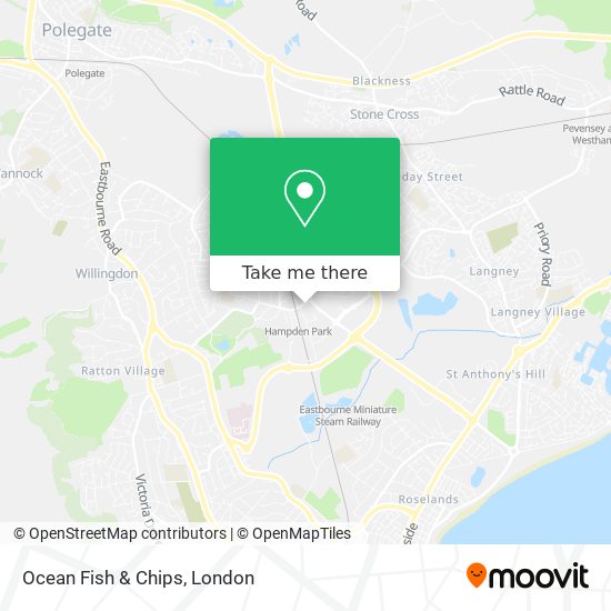 Ocean Fish & Chips map