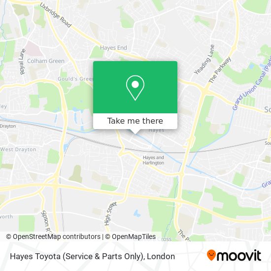 Hayes Toyota (Service & Parts Only) map