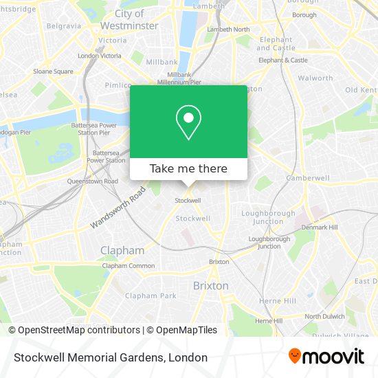 Stockwell Memorial Gardens map