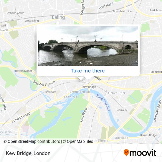 Kew Bridge map