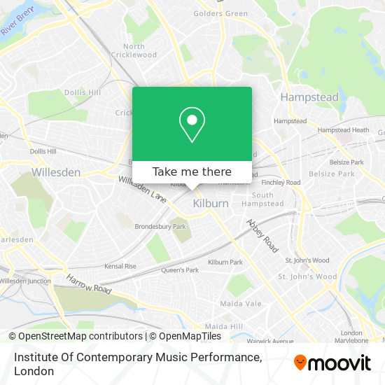 Institute Of Contemporary Music Performance map