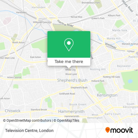 Television Centre map