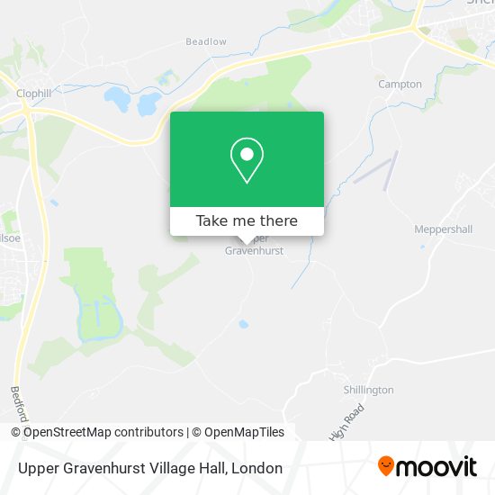 Upper Gravenhurst Village Hall map