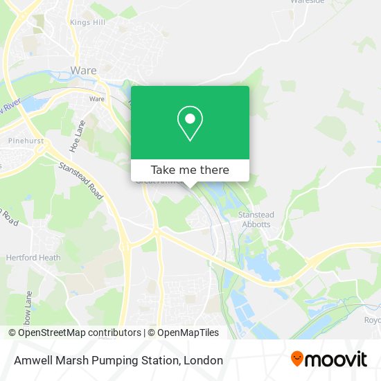 Amwell Marsh Pumping Station map