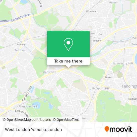 West London Yamaha map