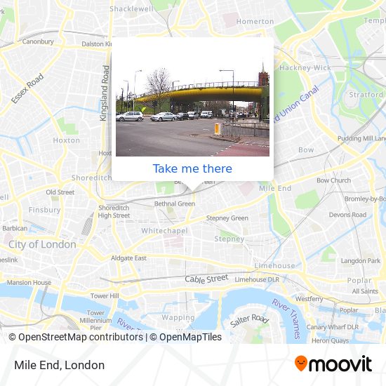 Mile End map