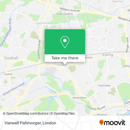 Hanwell Fishmonger map