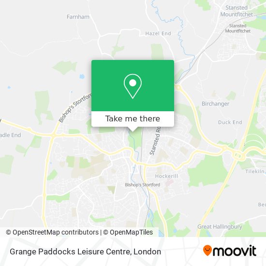 Grange Paddocks Leisure Centre map