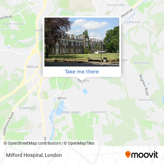 Milford Hospital map