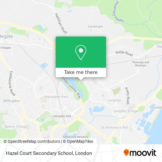 Hazel Court Secondary School map