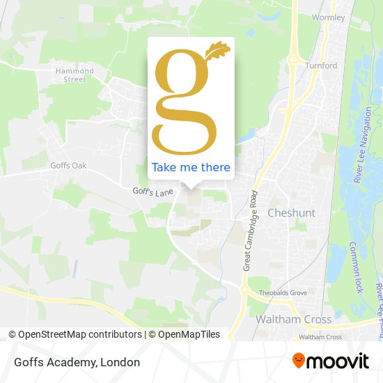 Goffs Academy map