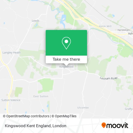 Kingswood Kent England map
