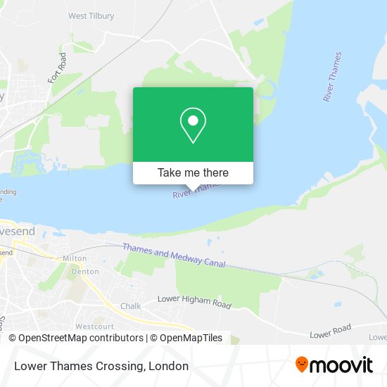 Lower Thames Crossing map