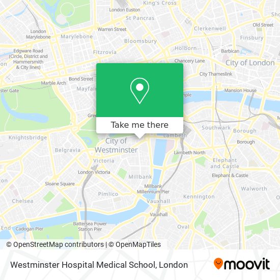 Westminster Hospital Medical School map