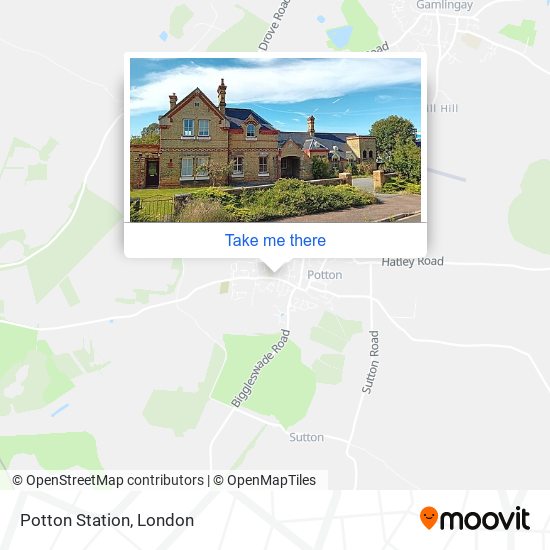 Potton Station map