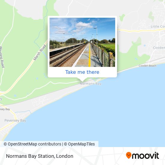 Normans Bay Station map