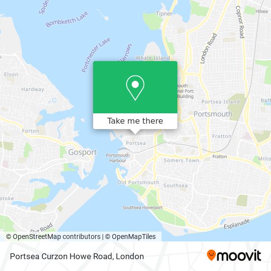 Portsea Curzon Howe Road map
