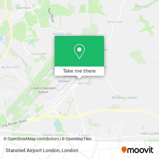 Stansted Airport London map