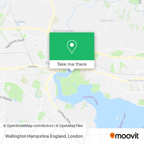 Wallington Hampshire England map
