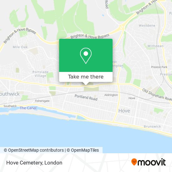 Hove Cemetery map