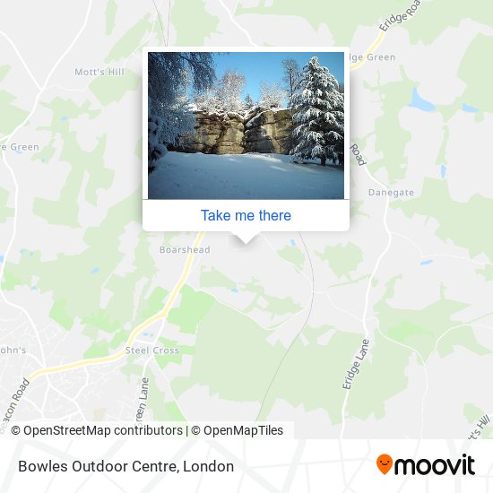 Bowles Outdoor Centre map