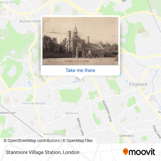 Stanmore Village Station map