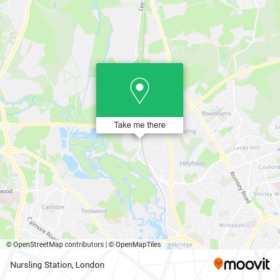 Nursling Station map