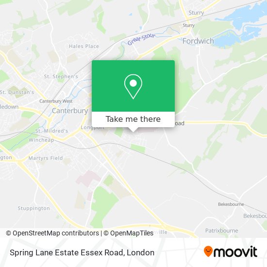 Spring Lane Estate Essex Road map
